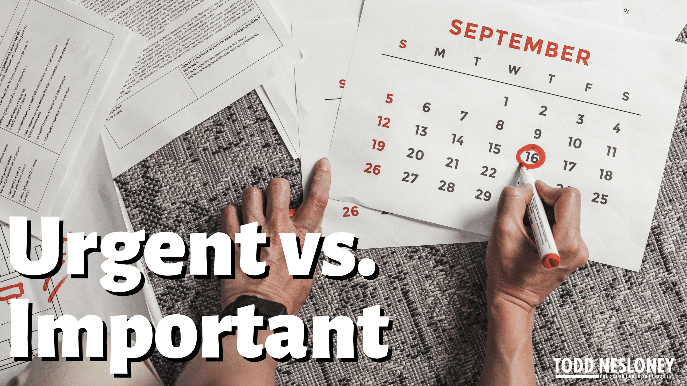 Urgent vs Important